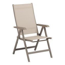 KETTLER BASIC PLUS alumínium dönthető kerti szék - taupe / bézs