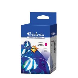 VICTORIA TECHNOLOGY CLI-571MXL Tintapatron Pixma MG5750, 6850,7750 nyomtatókhoz, VICTORIA TECHNOLOGY, magenta, 11 ml