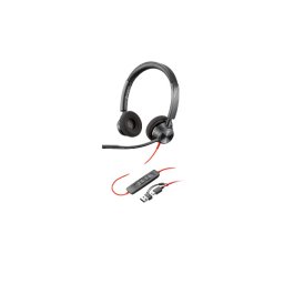 HP POLY fejhallgató Blackwire 3320 sztereó USB-C+USB-C/USB-A adapter Microsoft Teams-tanúsítvánnyal