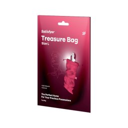 Satisfyer Treasure Bag L - diszkrét tároló táska - nagy (pink)