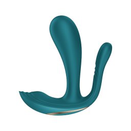 Satisfyer Top Secret+ - 3 ágú, hordható vibrátor (zöld)