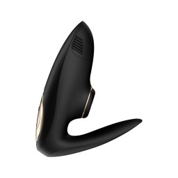 Satisfyer Pro 4 Couples - léghullámos párvibrátor (fekete)