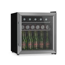 Klarstein Beersafe italhűtő üvegajtóval | 44 x 48 cm | LED belső világítás | Ezüst ()