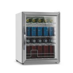 Klarstein Beersafe italhűtő üveges ajtóval | 64 x 48 cm | 60 liter | 85 W | Ezüst/fehér ()