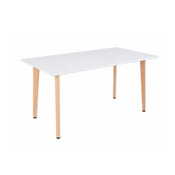 Silla 120 cm szögletes étkezőasztal fehér