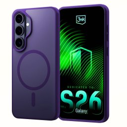 3mk védőburkolat Smoke MagCase lila a Samsung Galaxy S26 számára