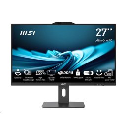 MSI PC AiO PRO AP272P 14M-886XEU, i7-14700, 27" FHD, tükröződésmentes, érintésmentes, 16GB, 1TB SSD, N/A, nincs operációs rendszer, fekete színű