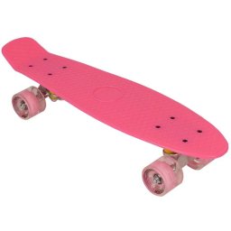 Pennyboard LED-es kerekekkel, 56 cm PINK