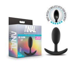 Anal Adventures Platinum M - anál plug (fekete, közepes)