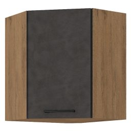 Felsőszekrény, szürke matt/tölgy lancelot, VEGA 58x58 GN-72 1F