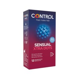Control - extra pontozott óvszer (12 db)