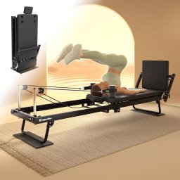Reformer pilates Auraler, kettős ellenállási rendszer, összecsukható acélszerkezet, görgők a könnyű kezeléshez inSPORTline