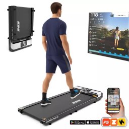 Összecsukható gyaloglópad ZenRun Fold 10, 0.75LE, max.120kg, futófelület 106x40cm, mellkasi öv, súly 24kg, otthoni inSPORTline