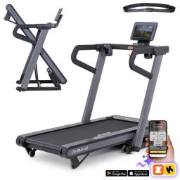 Futópad ZenRun 40, 4 lóerő, max.150kg, futófelület 135x52cm, max. 18.8km/ó, HRC, 12 program, Kinomap, izületvédő csillapitás inSPORTline