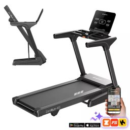 Futópad ZenRun 45, motor 3,5LE, max. 150kg, dőlésszög 7 °, futófelület 140x51cm, 17 program, Kinomap, HRC, izületkimélő inSPORTline