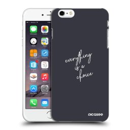 Fekete szilikon tok az alábbi mobiltelefonokra Apple iPhone 6 Plus/6S Plus - Everything is a choice