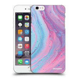 Fekete szilikon tok az alábbi mobiltelefonokra Apple iPhone 6 Plus/6S Plus - Pink liquid