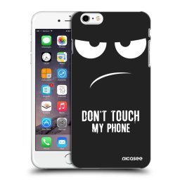 Fekete szilikon tok az alábbi mobiltelefonokra Apple iPhone 6 Plus/6S Plus - Don't Touch My Phone