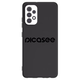 Fekete szilikon tok az alábbi mobiltelefonokra Samsung Galaxy A32 5G A326B - Picasee - new logo - black