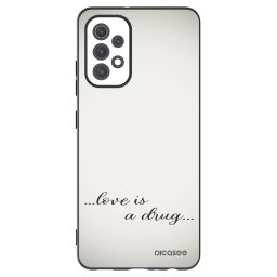 Fekete szilikon tok az alábbi mobiltelefonokra Samsung Galaxy A32 5G A326B - Love is a drug