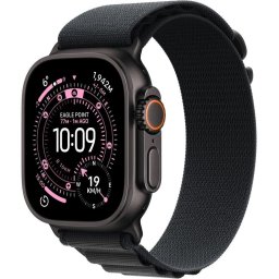 Apple Watch Ultra 3 GPS Cellular 49 mm-es fekete titán tok fekete alpesi hurokkal - nagyméretű