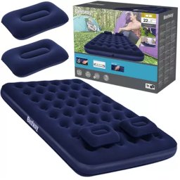 Bestway Dupla 2 személyes vendégágy, 2 db párnával és pumpával, 203 x 152 x 22 cm, sötétkék