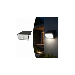 Napelemes LED reflektor mozgásérzékelővel - 500 lumen, IP44 kültéri fali lámpa
