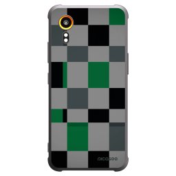 Fekete szilikon tok az alábbi mobiltelefonokra Samsung Galaxy Xcover 7 - Block Grid