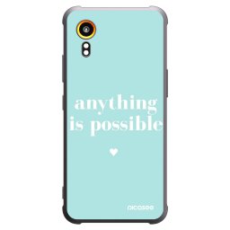 Fekete szilikon tok az alábbi mobiltelefonokra Samsung Galaxy Xcover 7 - Anything is possible