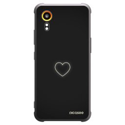 Fekete szilikon tok az alábbi mobiltelefonokra Samsung Galaxy Xcover 7 - Heart