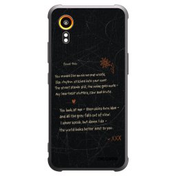 Fekete szilikon tok az alábbi mobiltelefonokra Samsung Galaxy Xcover 7 - POET