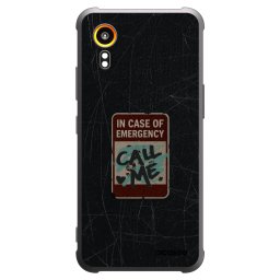 Fekete szilikon tok az alábbi mobiltelefonokra Samsung Galaxy Xcover 7 - EMERGENCY