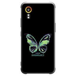 Silikonový černý obal pro Samsung Galaxy Xcover 7 - Diamanty Blue