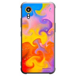 Fekete szilikon tok az alábbi mobiltelefonokra Samsung Galaxy Xcover 7 - Bubbles
