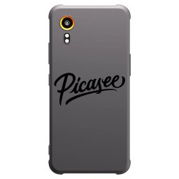 Fekete szilikon tok az alábbi mobiltelefonokra Samsung Galaxy Xcover 7 - Picasee - old logo - black