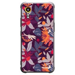 Fekete szilikon tok az alábbi mobiltelefonokra Samsung Galaxy Xcover 7 - Purple Leaf