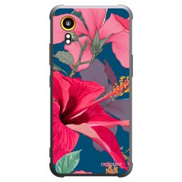Fekete szilikon tok az alábbi mobiltelefonokra Samsung Galaxy Xcover 7 - Hibiscus