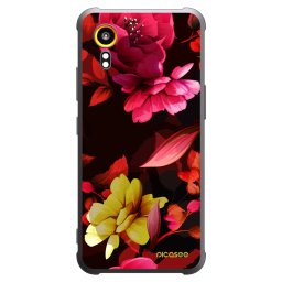 Fekete szilikon tok az alábbi mobiltelefonokra Samsung Galaxy Xcover 7 - Dark Peonny
