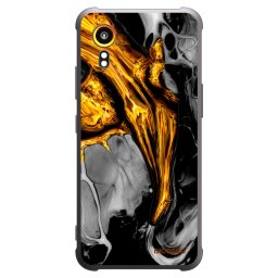 Fekete szilikon tok az alábbi mobiltelefonokra Samsung Galaxy Xcover 7 - Black Gold