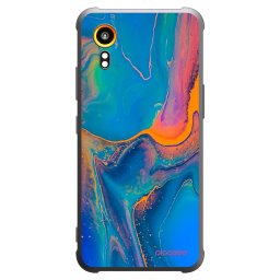 Fekete szilikon tok az alábbi mobiltelefonokra Samsung Galaxy Xcover 7 - Rainbow