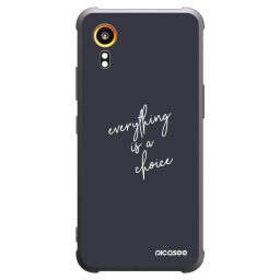 Fekete szilikon tok az alábbi mobiltelefonokra Samsung Galaxy Xcover 7 - Everything is a choice