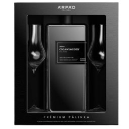 Árpád Prémium Cigánymeggy Pálinka (DD+2 Tulipán Pohár) [0,5L|40%]