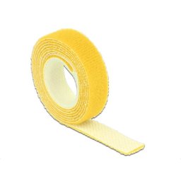 Delock Hook-and-loop rögzítőelemek L 1 m x W 13 mm tekercs sárga színben