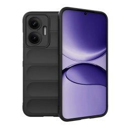 Szilikon telefonvédő (ütésállóság, kameravédő, 3D) FEKETE Xiaomi Poco F7