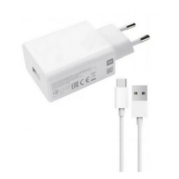 XIAOMI hálózati töltő USB aljzat (15W + Type-C kábel) FEHÉR
