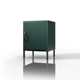 1564 MIA C19A éjjeliszekrény 424 × 595 × 400 mm, Modern üvegzöld