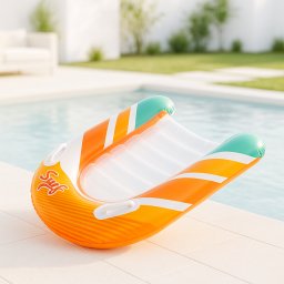 Intex Surfer's Up Riders felfújható gyerek surf deszka - 84x79 cm, átlátszó alj