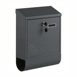 Homepost kültéri postaláda újságtartóval névtáblával zárható szürke