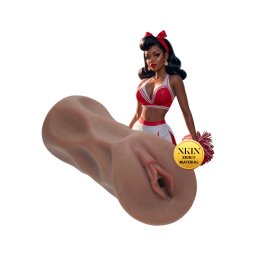 XKIN Cheerleader Cherry - élethű műpunci maszturbátor (sötét testszínű)