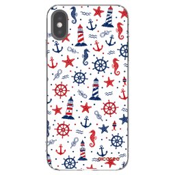 Átlátszó szilikon tok az alábbi mobiltelefonokra Apple iPhone XS Max - Sailor Vibes
